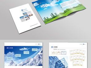 蓝色大气企业形象画册设计 打造专业网络技术服务品牌