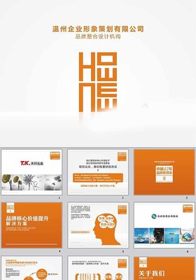 企业形象策划PPT模板 网络技术服务行业应用指南